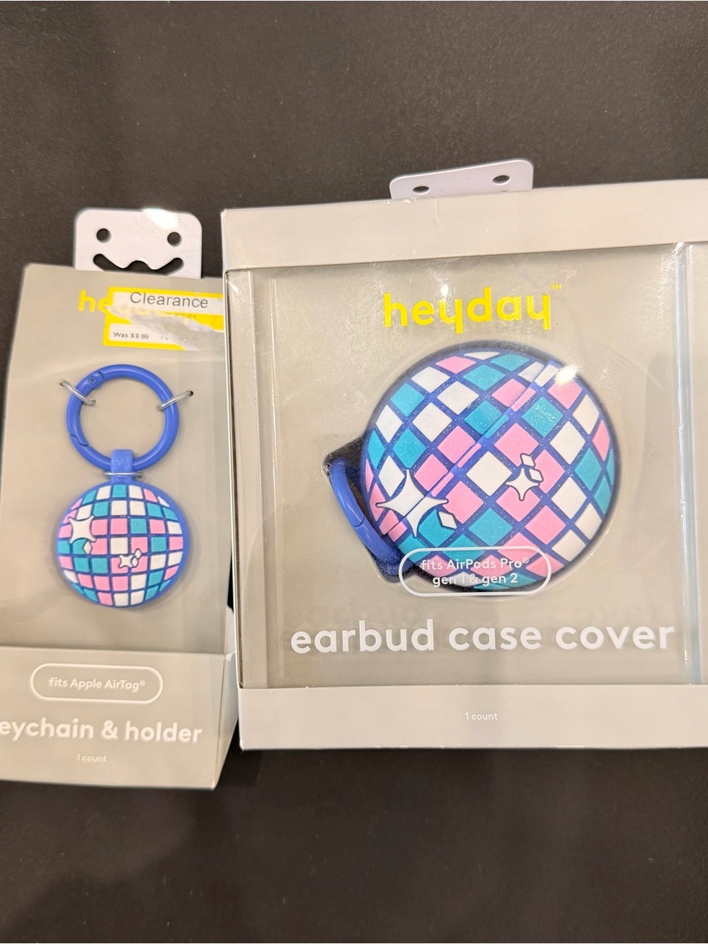 HEYDAY Disco Ball AirPod & AirTag Case Bundle